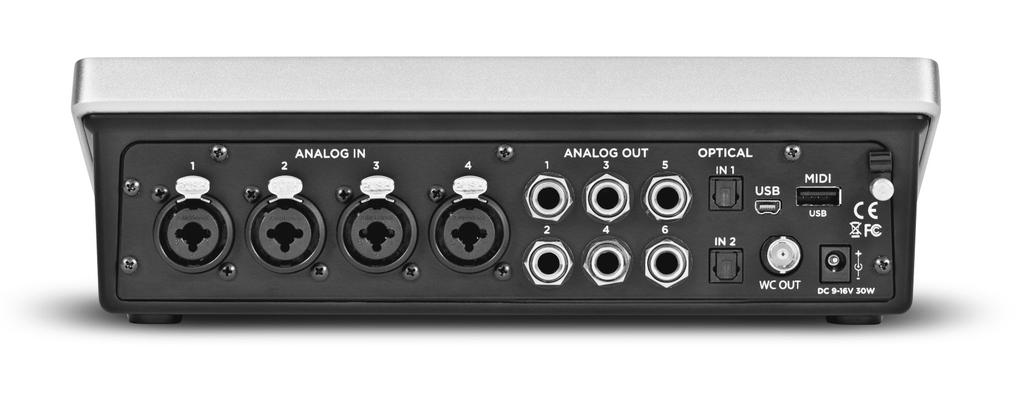 Overview - Apogee Quartet User s Guide Configuring the Input Connect a microphone or instrument to one of the combo jacks on the