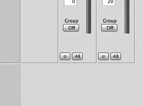 Note: If you are using a condenser microphone that requires phantom power, select the 48V box on the Input tab of the appropriate