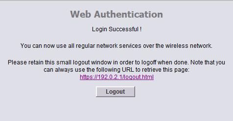 The credentials have been successfully authenticated by Cisco ISE and the guest