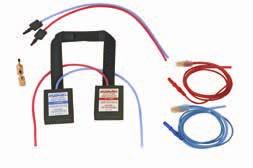 Each kit includes 2 speakers and attachable velcro patient strap, 3 pairs of color-coded tubing, 2 impedance adapters, 2 connectors, 2 velcro clips, and foam ear tips (10 pediatric, 50 adult, and 4