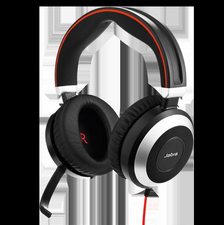 Evolve 80 The best headset for concentration in the open office* ANC More concentration, greater productivity Shield disruptive background noise with superior Active and Passive Noise Cancellation.