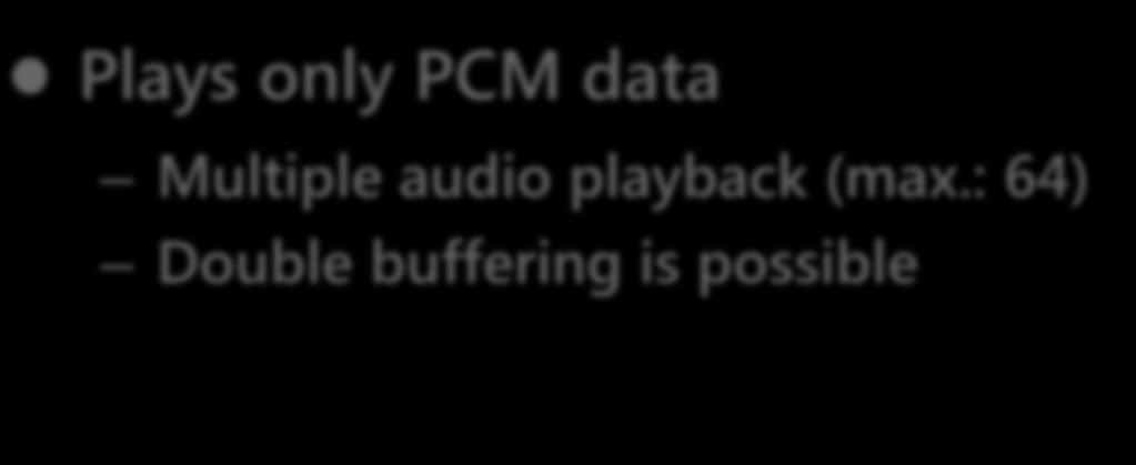 Multiple audio playback
