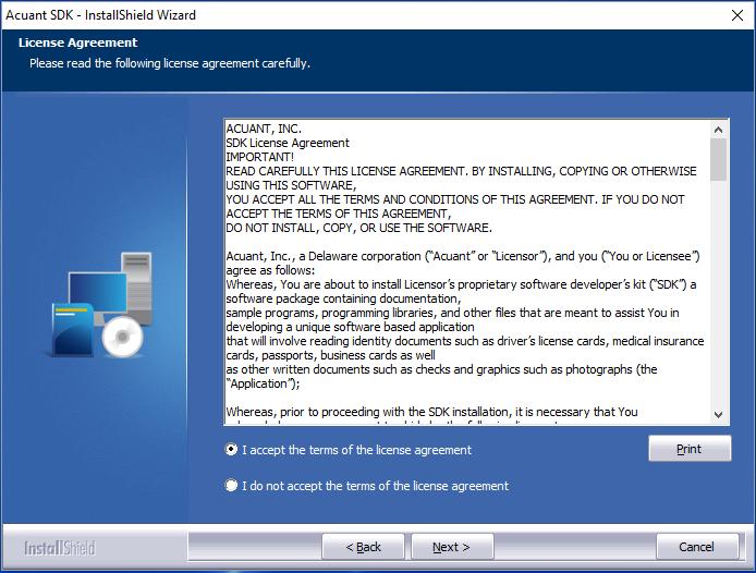 Install.NET and Acuant Scanner Drivers Install.NET Framework 4.5 On the Getting Started screen, click Advanced Install Options and select Install.NET Framework 4.5. The system checks the version of.