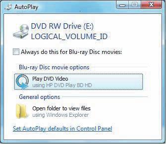To play a DVD, you must have a DVD drive: 1 Insert the DVD into the DVD drive. The default DVD program opens.