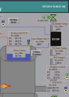 Frequently, auxiliary boiler PID loops or discrete controls are included by using existing spare I/O channels, or by simply adding new I/O cards to the I/O chassis.