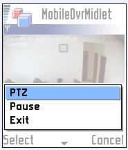6.6 PTZ control Press the Options button and select the PTZ button to enter the PTZ control interface. Orientation control : Select the button and press OK, it will change into.
