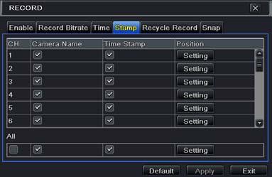 Expire Time: Set the expiration time for recorded video. If the set date is overdue, the recorded files will be deleted automatically. 5.3.