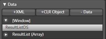 Step 6: bind the data to the listbox Go to the project tab. Under the data section, click the +CLR Object button.