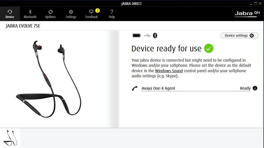 8. Verification Steps This section verifies that the Jabra solution has been successfully integrated with one-x Agent PC. 1.