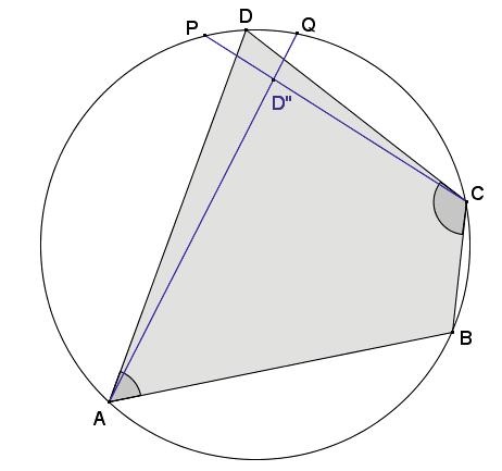 Lesson 20 Exercises 1. Assume that vertex DD lies inside the circle as shown in the diagram.