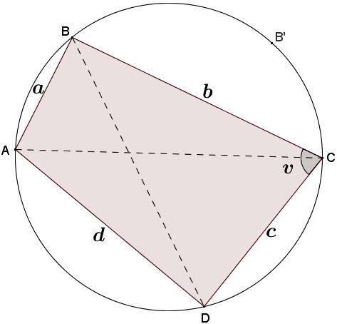 Lesson 21 Exploratory Challenge: A Journey to Ptolemy s Theorem The diagram shows cyclic quadrilateral AAAAAAAA with diagonals AAAA and BBBB intersecting to form an acute angle with degree measure ww.