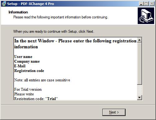Select No, to Install the PDF-XChange Printer as the default system printer.