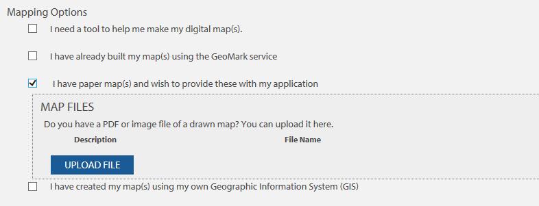 Paper Maps (PDF, Image files, etc) If you have an image file or PDF copy of your map, upload it in