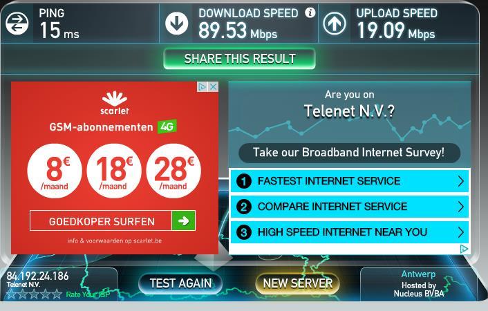Test results Figure 7: Speed test with WPA2 enabled Figure 8: FTP with WPA2 enabled 4.1.