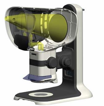 Dynascope technology explained Lynx EVO is a true optical stereo microscope. High resolution, true-colour optical images are viewed through an ergonomic eyepiece-less viewing head.