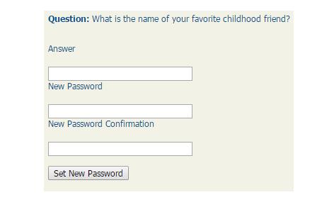 select a new password.