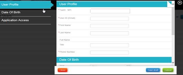 4. The User Profile page will display. 5.