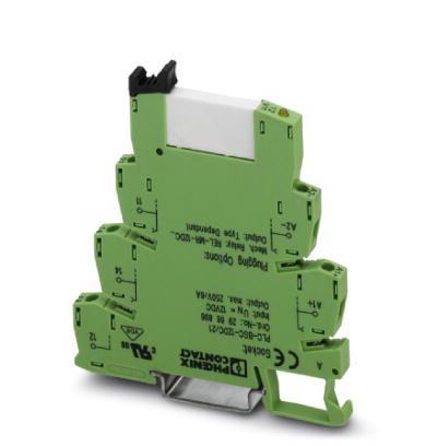 Extract from the online catalog PLC-RSC- 24UC/21 Order No.: 2966184 The illustration shows the version PLC-RSC-24DC/21 PLC relay, consisting of base terminal block PLC-BSC.