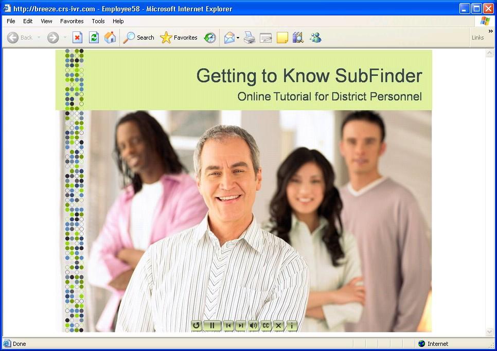 Tutorial Click on the Tutorial button to begin an online video guide for SubFinder.