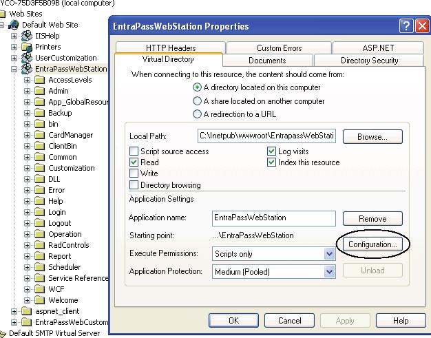 EntraPass WebStation Installation Manual Configuration of