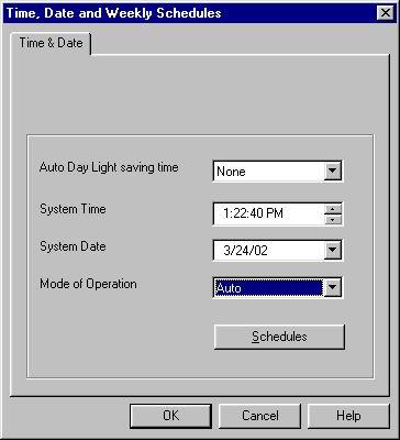 VUP Programming 3-17 Figure 3-11: Time and Date Dialog 2.