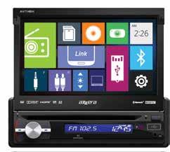 7 LCD, Motion Control, Bluetooth AC404iM CD Receiver with Extra Wide 3.