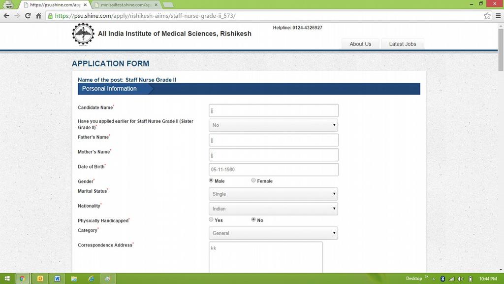 STEP 2: FILL UP THE APPLICATION FORM Fill in