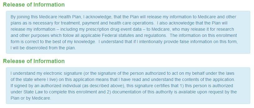 Release of Information Ensure the Enrollee understands the Cigna-HealthSpring Release of Information agreement.