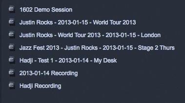 Clicking the Record Now button on the Start page will launch a new Session, arm all tracks for recording, and begin recording immediately.