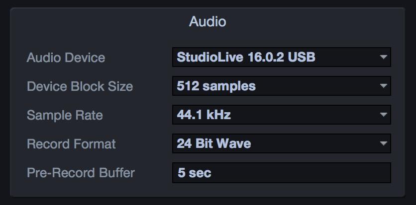 If the currently selected audio device has exactly two outputs (as with the builtin audio card in a Mac), Capture goes into Stereo mode.