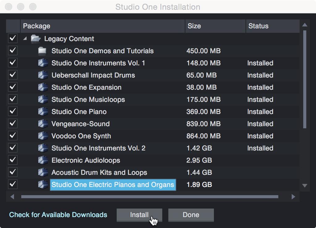 8 Studio One Artist Quick Start 8.2 Setting Up Studio One Authorizing Studio One Mac users: Drag the Studio One Artist application into the Applications folder on your Mac hard drive.