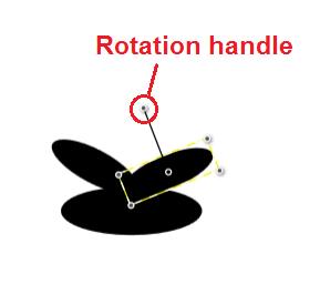 3.5 Rotating objects In this exercise, we will learn to rotate objects with the Rotate tween. 1. Create a new project and name it Bird. Set the Animate/Design switch to Design. 2.