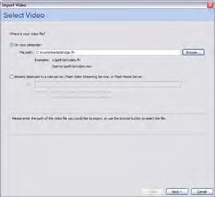 How to produce Flash video for use on the web Adobe Flash CS3 provides a number of options for importing and publishing video with a Flash movie.