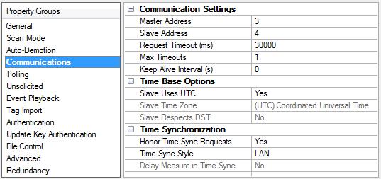 Timeouts to Demote: Specify how many successive cycles of request timeouts and retries occur before the device is placed off-scan. The valid range is 1 to 30 successive failures. The default is 3.