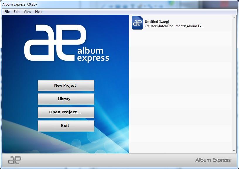 3.0 Workflow of Album Express Click on the icon of Album Express.
