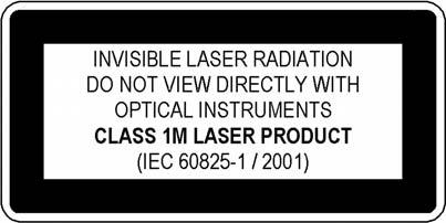 Laser Safety Information 81613A 1310/1550nm RL 81650A 1310 nm FP 81651A 1550 nm FP 81654A 1310/1550 nm The laser sources listed directly above are classified as Class 1 according to IEC 60825-1