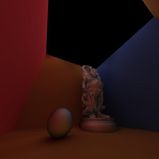Figure7 shows some visual difference between global illumination predicted by neural networks and off-line rendered, we
