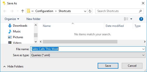 Click Add, then browse to the Main Calls Folder location and select the