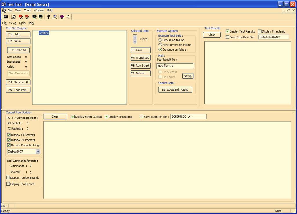Script Server 3.3 Script Server Interface Overview This section provides an overview of the Script Server window.