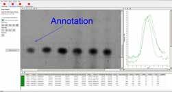 in free angle - Labeling of the captured samples - Creation of different print reports - Direct transfer to analysis