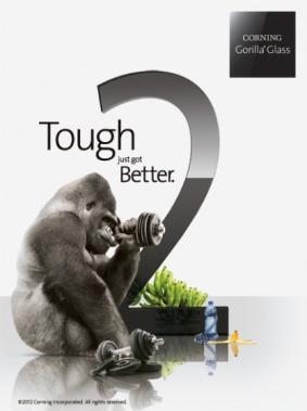 Failure Load (kgf) Corning Gorilla Glass 2 provides >25% increase in surface damage resistance or enables up to 20% thickness reduction 250 200 New Product Current Product Abraded RoR Data ** At any