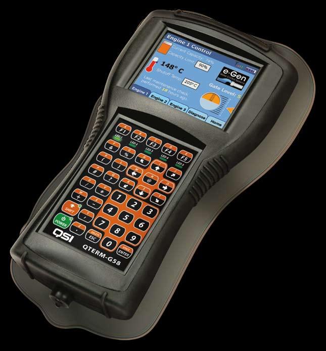 QTERM-G58 The QTERM -G58 is the ultra-rugged handheld HMI terminal with touch screen, optional WiFi and batteries The QTERM-G58 is ideal for rugged applications
