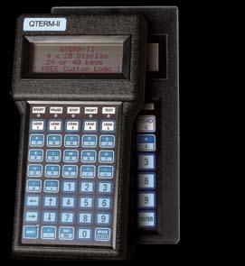 Get Keyed In Rugged character terminals with customizable keypad legends QTERM-P40 QTERM-J10 Display Character Size Keypad