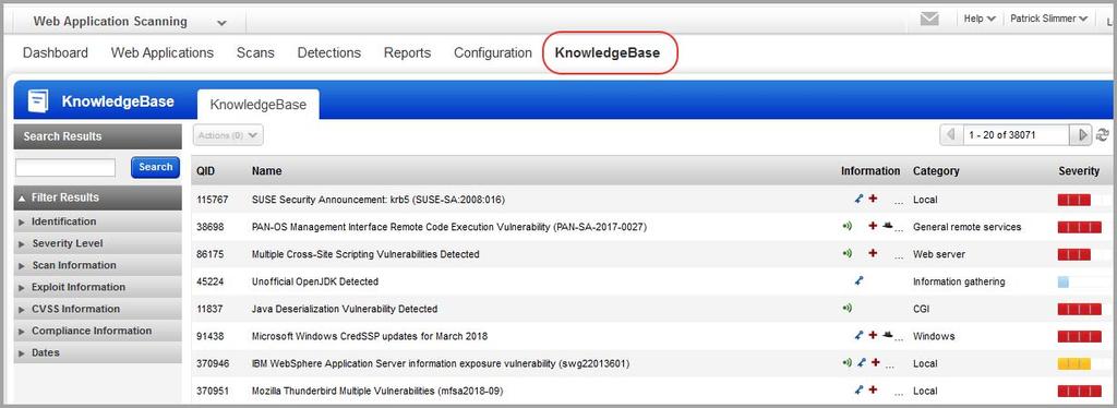 Web Application Scanning Scan for vulnerabilities A vulnerability scan performs vulnerability checks and sensitive content checks to tell you about the security posture of your web application.