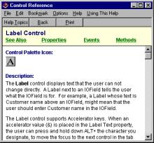 Step 2 Adding Controls 23 Lets Add a Label to our Form Label control 1. Click the Label control on the control palette. 2. Move the pointer onto the form.