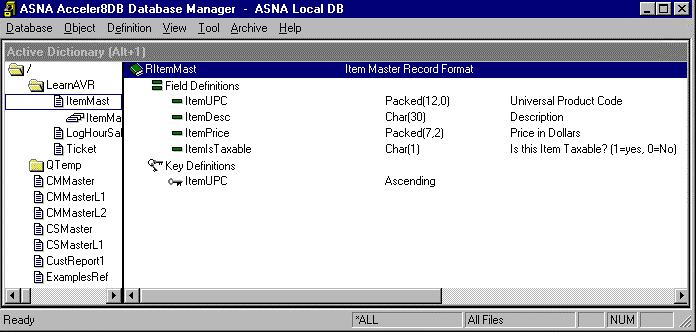 Step 4 Database Access 51 Acceler8DB (ADB) is a Database Management System very similar in capability to that found on IBM's DB2/400.