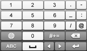 4 Description of the Soft Keyboard Icons Icons Description Icons Description Numbers