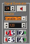 On the bottom of the signal-generator window there are four buttons which allow the quick selection of the ASIO Assign which is assigned to this button.