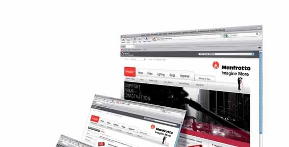 THE NEW MANFROTTO WEBSITE Manfrotto online has a new look!