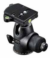 468MGRC4 HYDROSTATIC BALL HEAD WITH RC4 RAPID CONNECT SYSTEM Equipped with a quick release 410PL camera plate. With a secondary safety lock and two spirit levels.